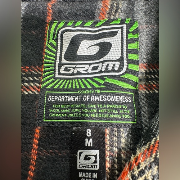 NWT Grom 100% cotton shirt for young boys size: 8 M - Picture 4 of 7